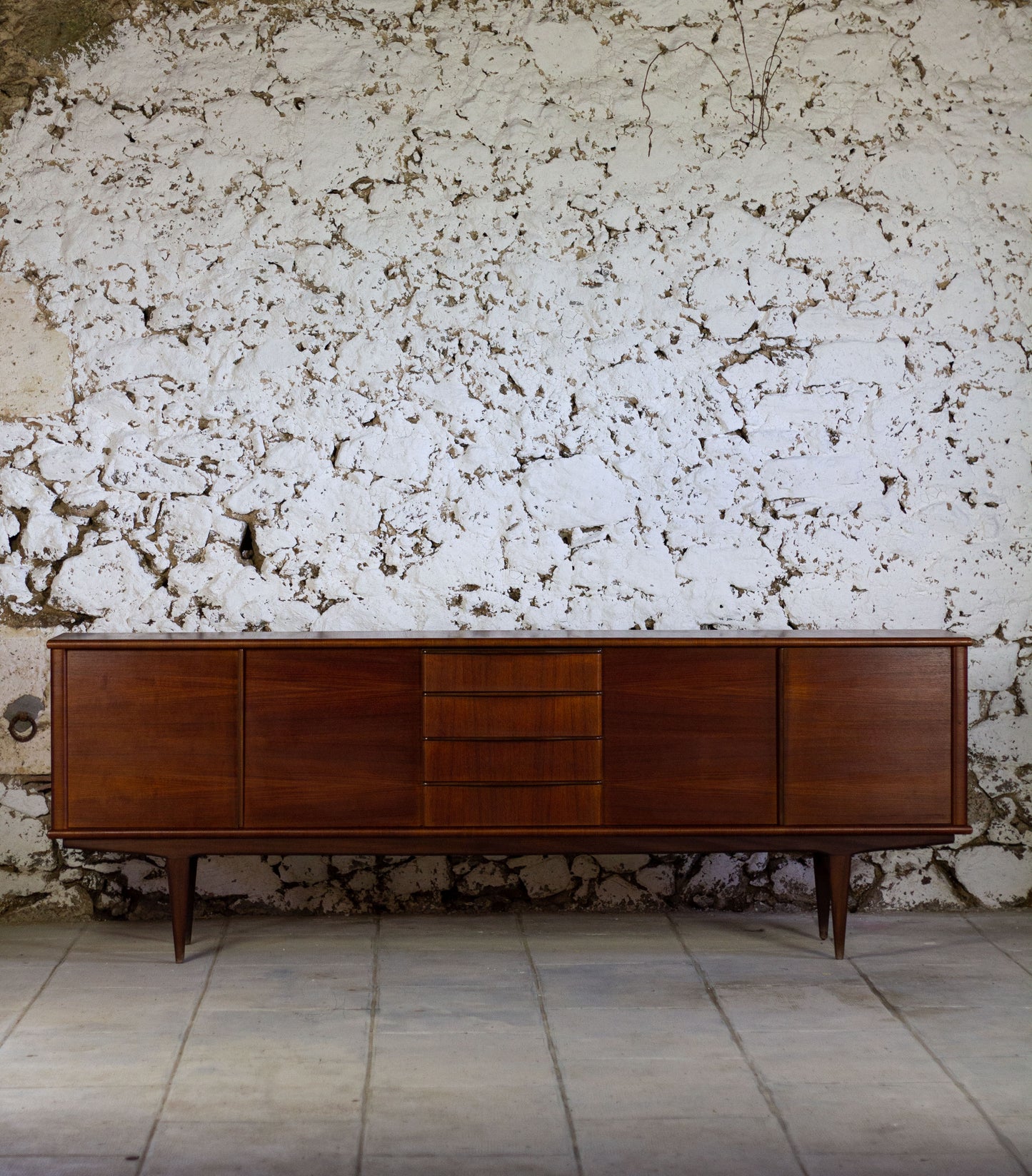 Enfilade en teck scandinave, 1960