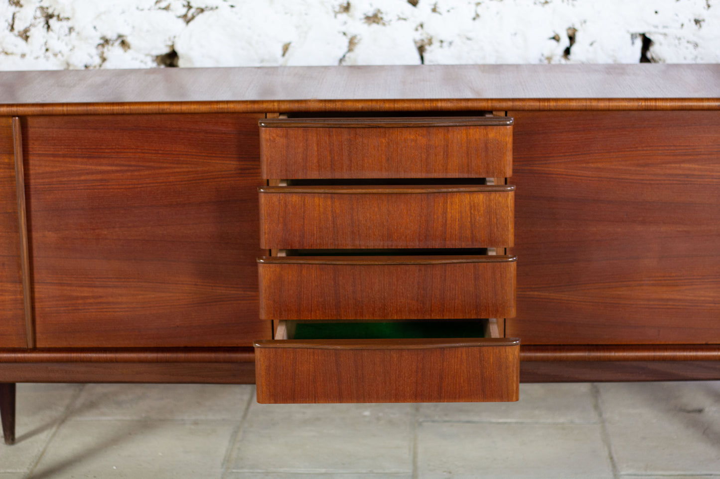 Enfilade en teck scandinave, 1960