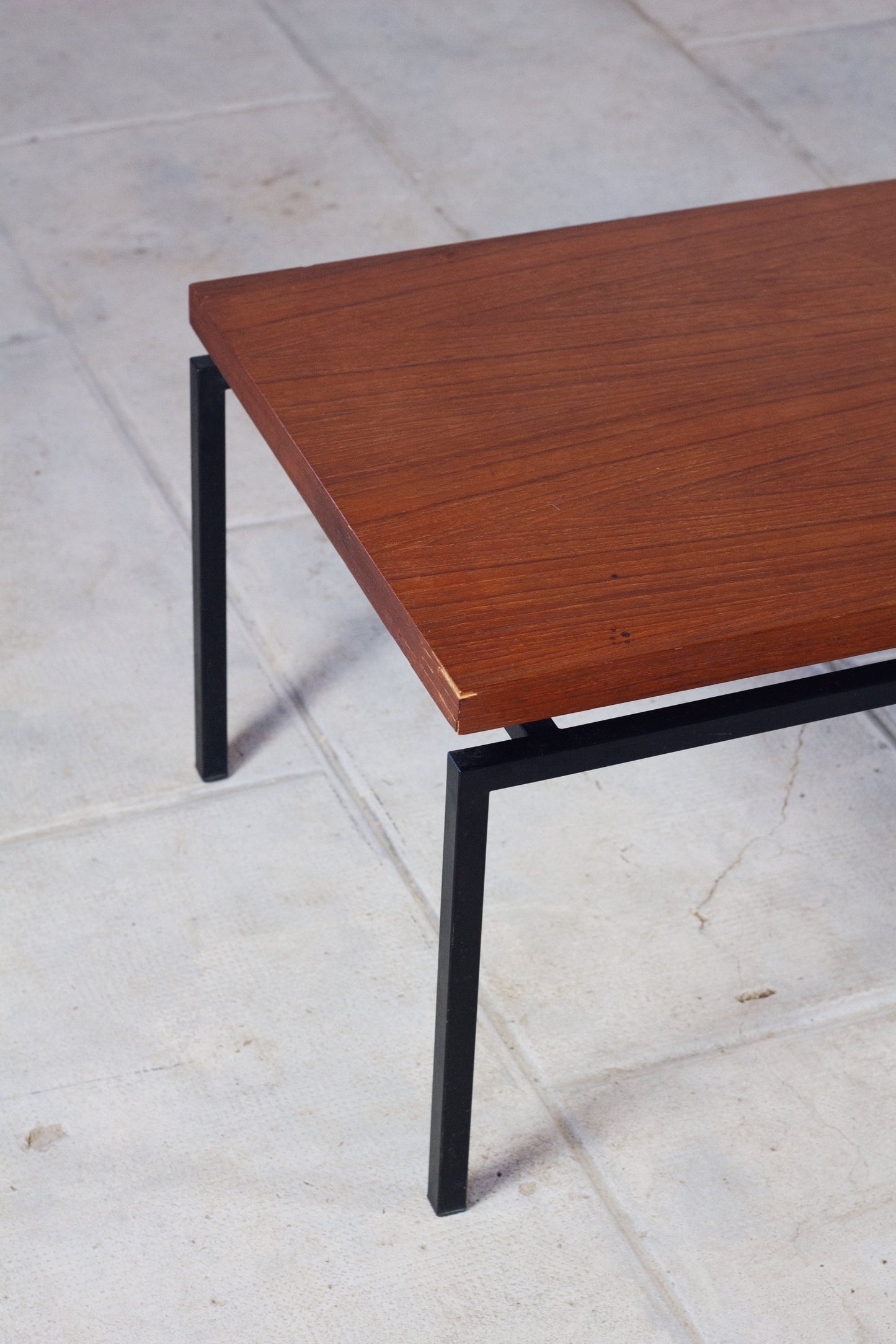 Table basse moderniste vintage teck, 1960