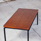 Table basse moderniste vintage teck, 1960