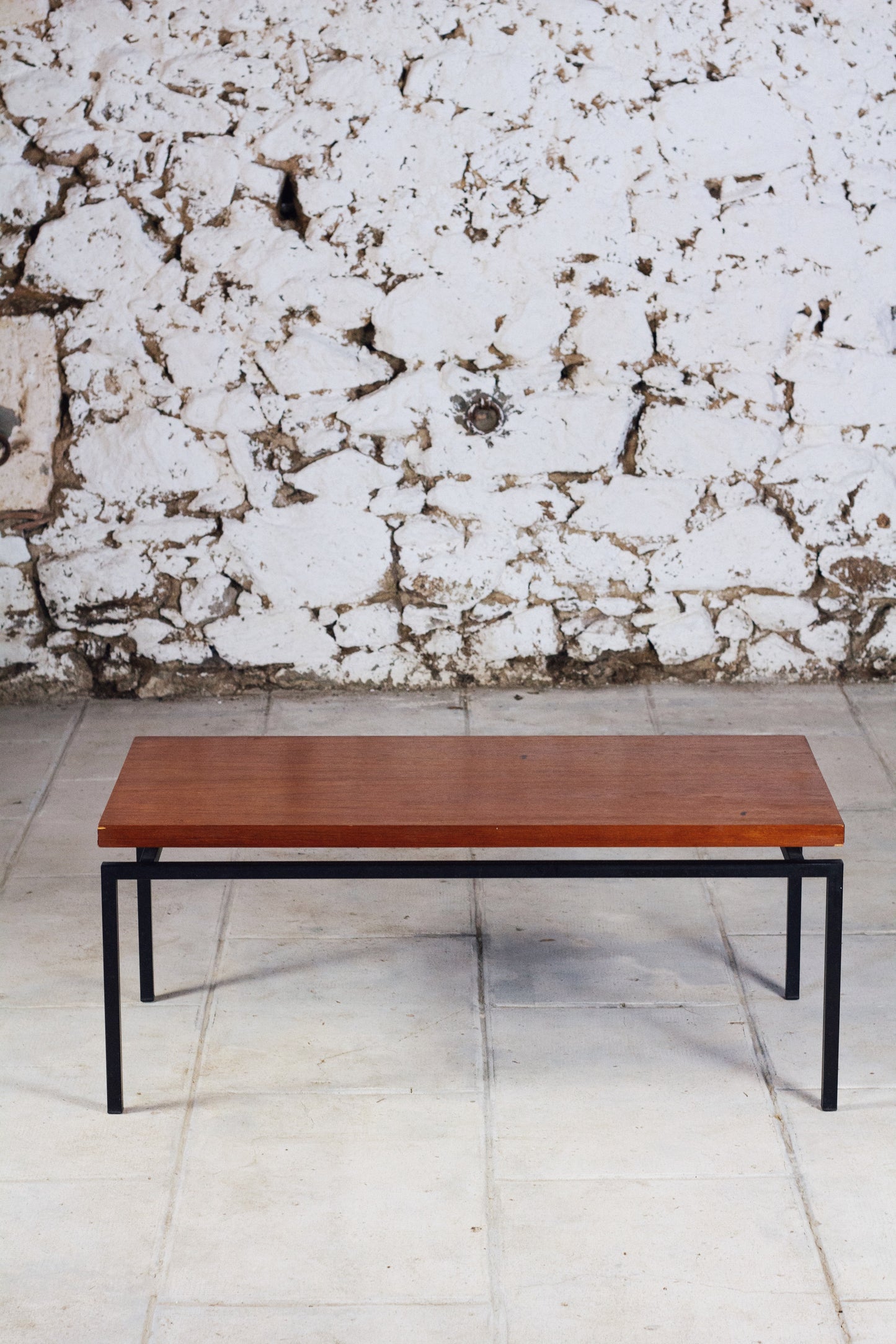 Table basse moderniste vintage teck, 1960