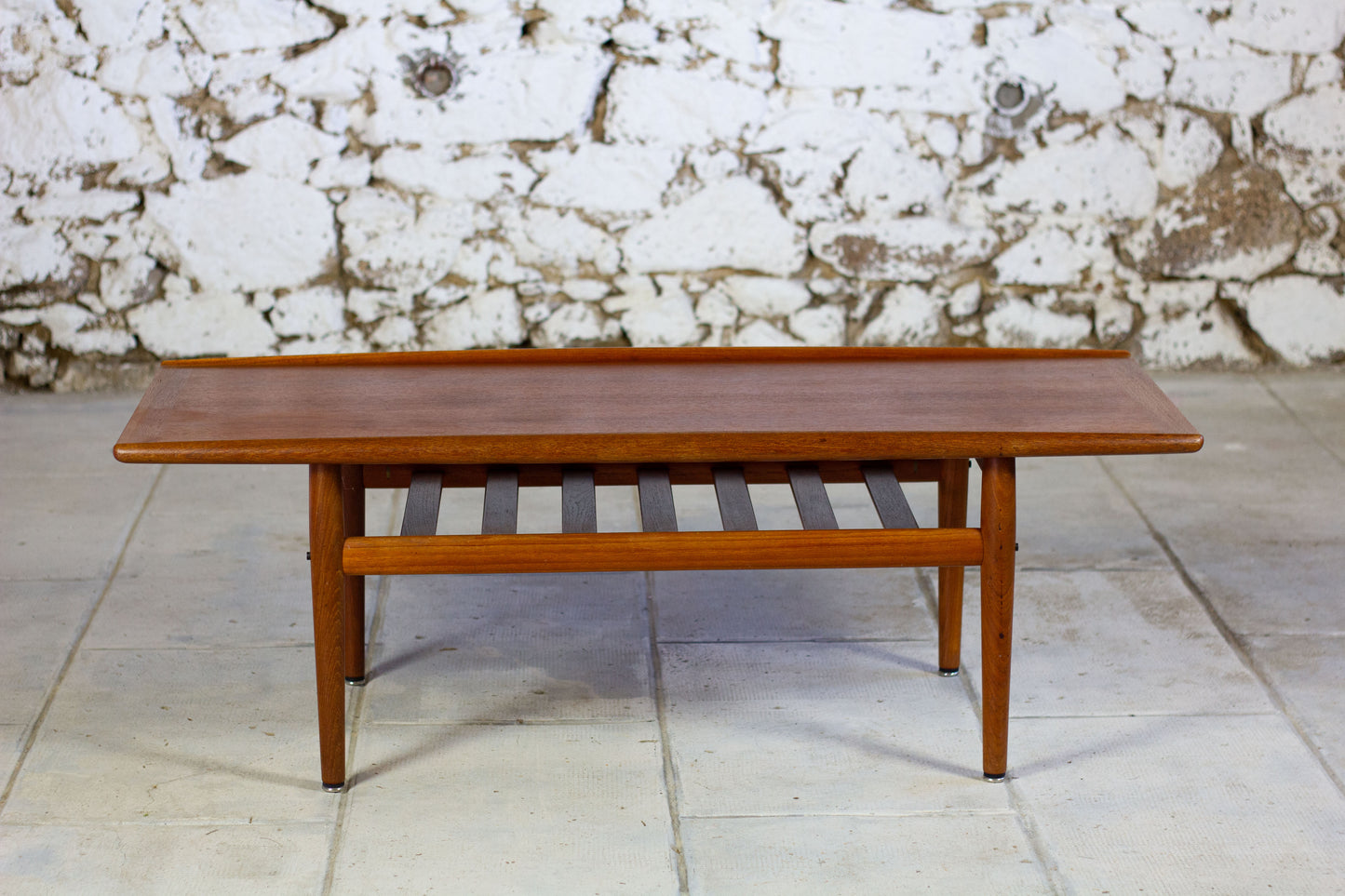 Table basse scandinave en teck par Grete Jalk, 1960