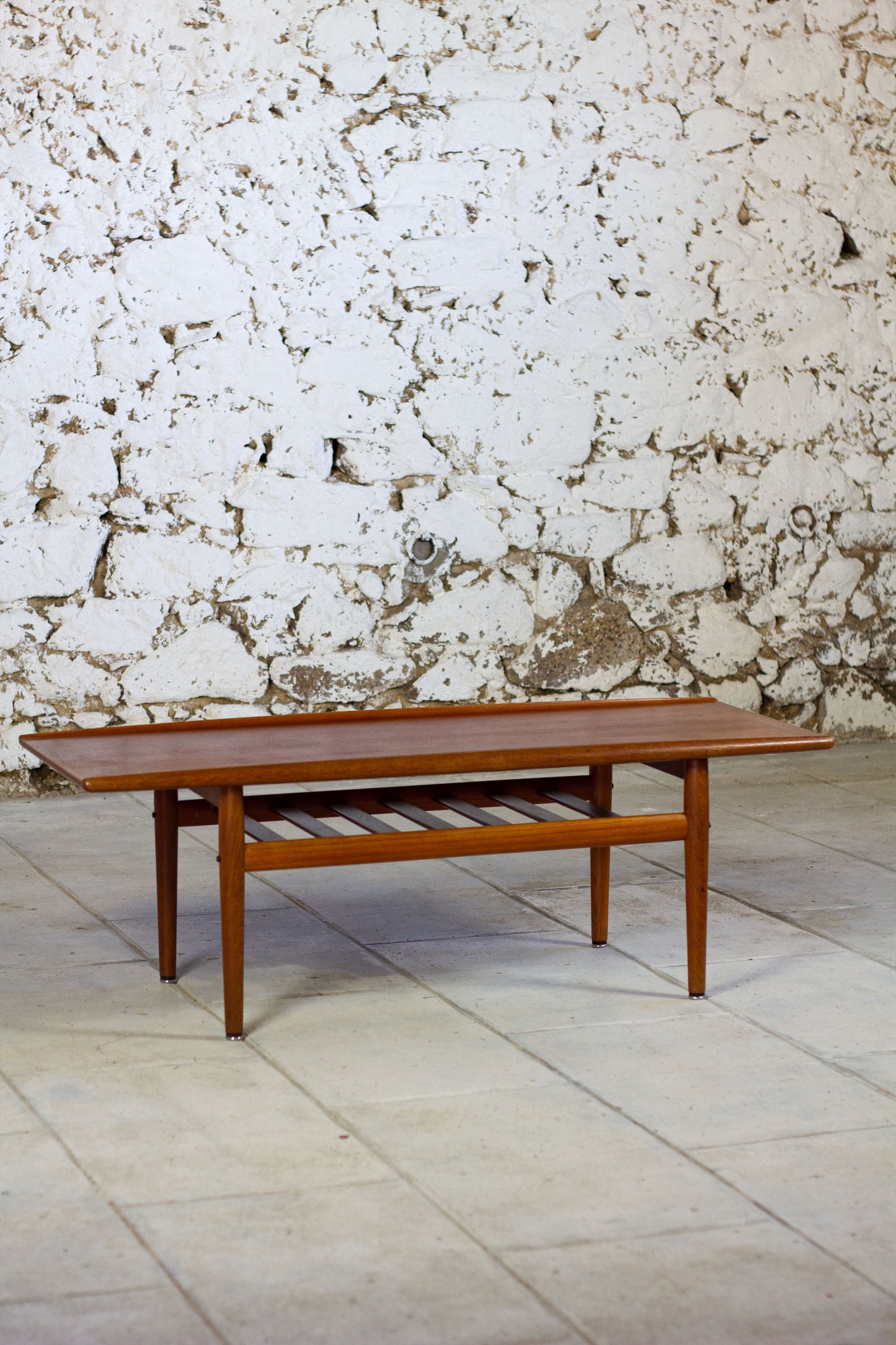 Table basse scandinave en teck par Grete Jalk, 1960