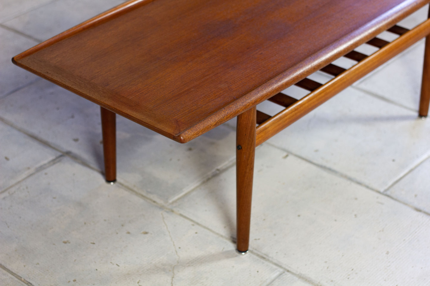 Table basse scandinave en teck par Grete Jalk, 1960