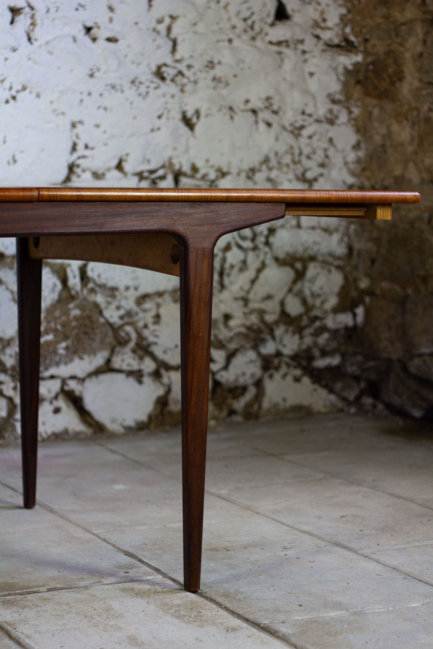 Table à manger scandinave en teck, NF, 1960