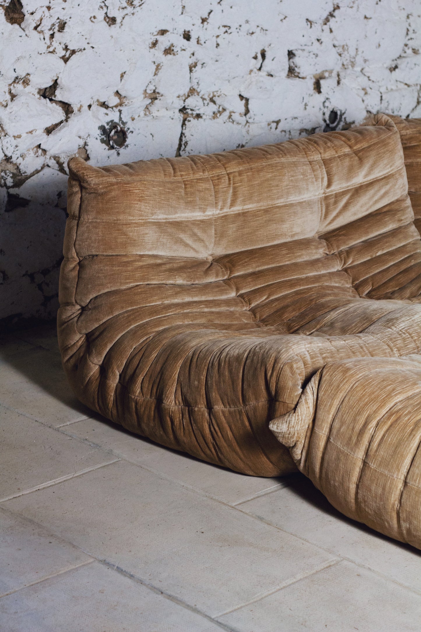 Ensemble de canapés Togo velours Michel Ducaroy "ligne brown", LIGNE ROSET, 1973