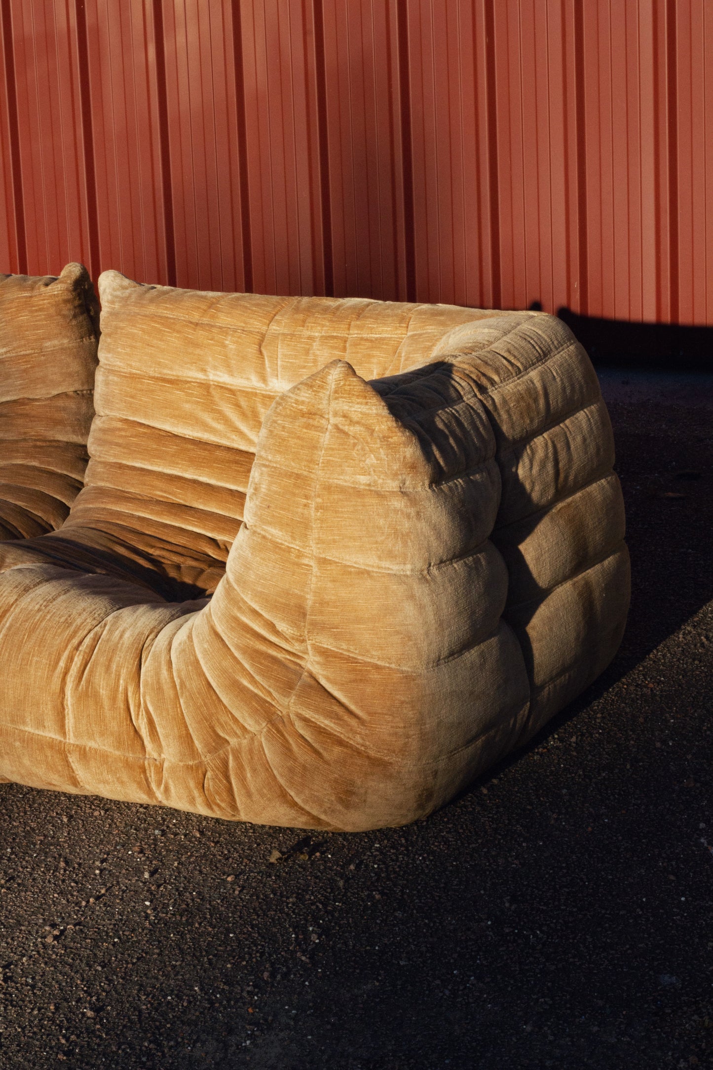 Ensemble de canapés Togo velours Michel Ducaroy "ligne brown", LIGNE ROSET, 1973