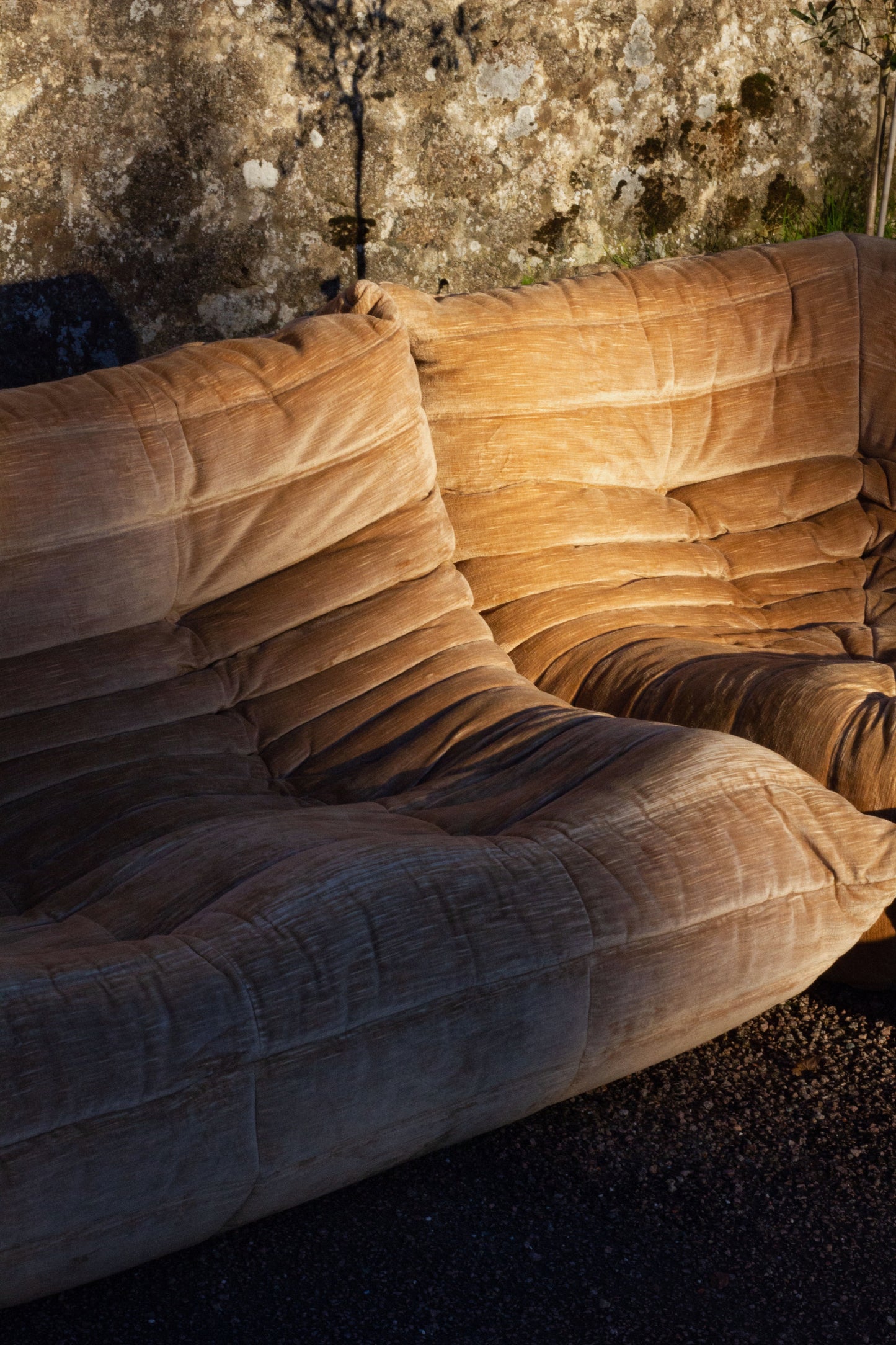 Ensemble de canapés Togo velours Michel Ducaroy "ligne brown", LIGNE ROSET, 1973